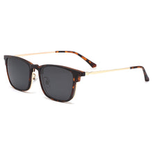 Load image into Gallery viewer, Gmei Optical Vintage Men Square Ultem Glasses Frame Ultralight Polarized Clip on Sunglasses Women Myopia Optical Frames HW954