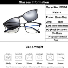 Load image into Gallery viewer, Gmei Optical Vintage Men Square Ultem Glasses Frame Ultralight Polarized Clip on Sunglasses Women Myopia Optical Frames HW954