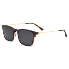 Load image into Gallery viewer, Gmei Optical Vintage Men Square Ultem Glasses Frame Ultralight Polarized Clip on Sunglasses Women Myopia Optical Frames HW954