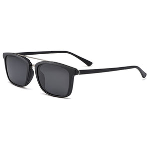 Gmei Optical Vintage Women Square Ultem Glasses Frame Ultralight Polarized Clip on Sunglasses Men Myopia Optical Frames HW964