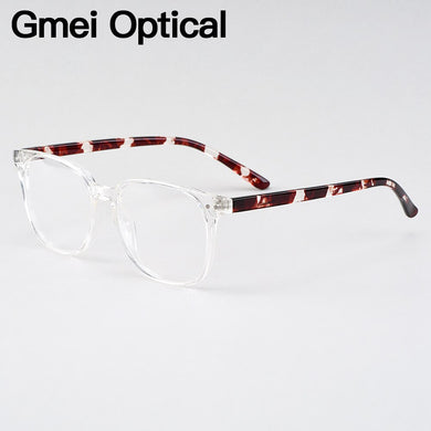 Gmei Optical Voguish Oval Transparent Brand Designer Women Glasses Frames For Prescription Eyeglasses Optical Eyewear H8021