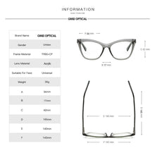 Load image into Gallery viewer, Gmei Optical Women Myopia Glasses Frame With Spring Hinges Female Optics Eyewear Prescription Eyeglasses Frames Oculos 2023