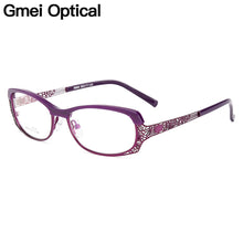 Load image into Gallery viewer, Gmei Optical Women Oval Ultralight TR90 &amp; Alloy Full Rim Optical Glasses Frames For Myopia and Presbyopia Spectacles M064