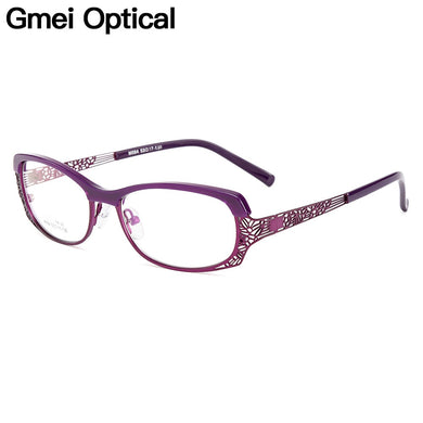 Gmei Optical Women Oval Ultralight TR90 & Alloy Full Rim Optical Glasses Frames For Myopia and Presbyopia Spectacles M064