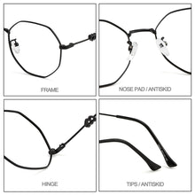 Load image into Gallery viewer, Gmei Optical Women Polygonal Titanium Alloy Glasses Frames Ultralight Female Optical Eyewear Spectacles Frame MD18045