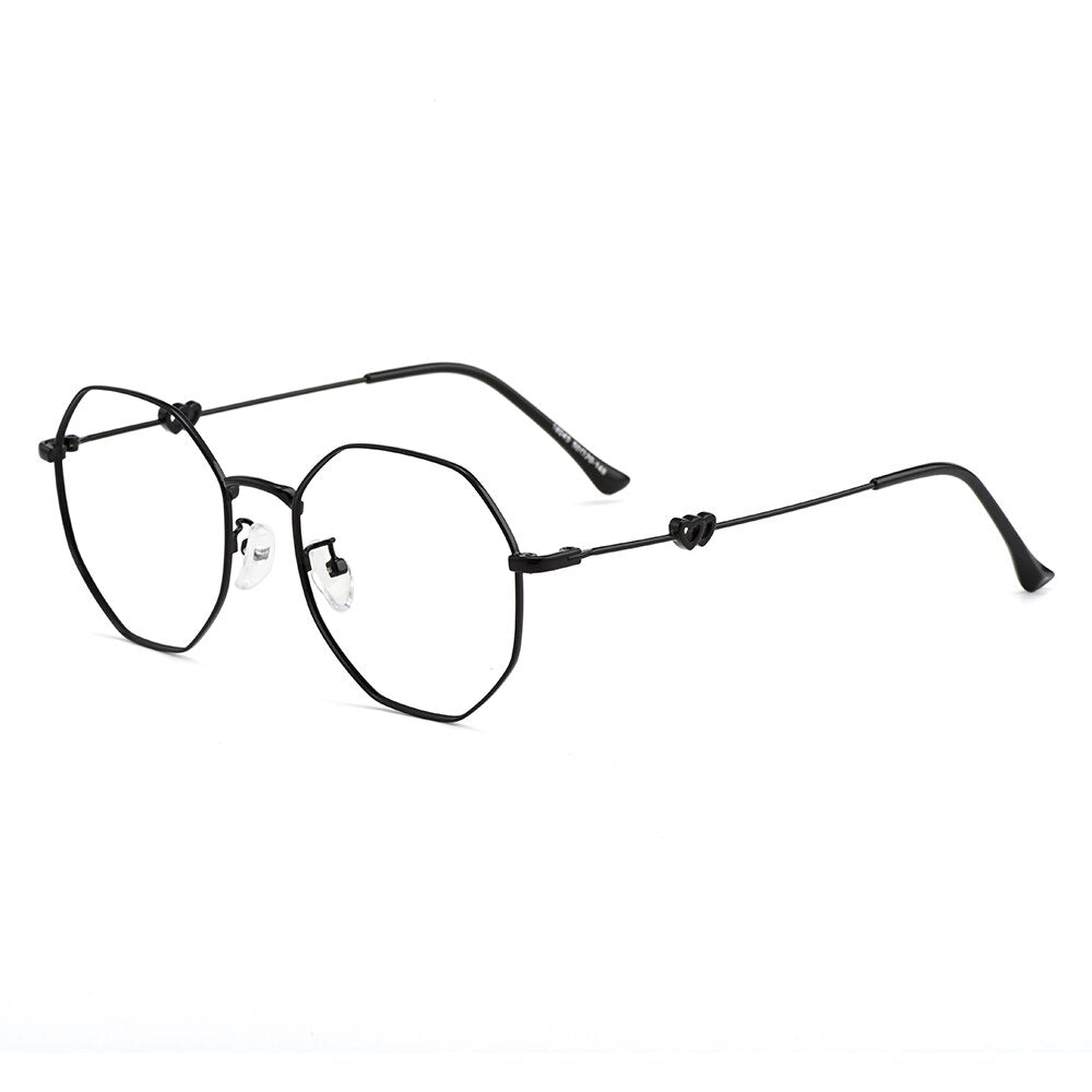 Gmei Optical Women Polygonal Titanium Alloy Glasses Frames Ultralight Female Optical Eyewear Spectacles Frame MD18045