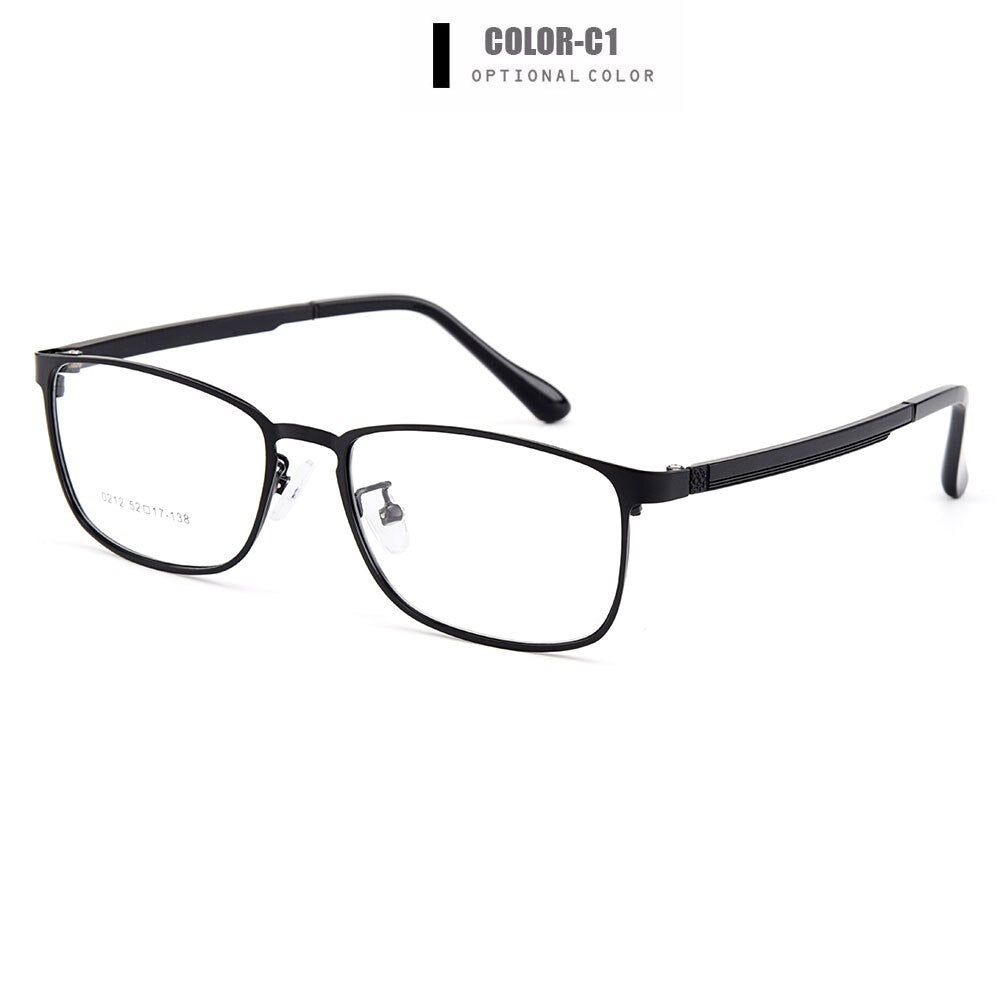 Gmei Optical Women Titanium Alloy Eyeglasses Frames for Eyewear Flexible Temples Legs IP Electroplating Alloy Spectacles Y0212