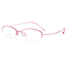 Load image into Gallery viewer, Gmei Optical Women Ultra-Light Semi-Rimless Memory Titanium Alloy Glasses Frames for Myopia Presbyopia Reading Spectacles Y643