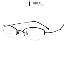 Load image into Gallery viewer, Gmei Optical Women Ultra-Light Semi-Rimless Memory Titanium Alloy Glasses Frames for Myopia Presbyopia Reading Spectacles Y643