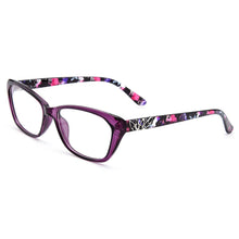 Carica l&#39;immagine nel visualizzatore di Gallery, Gmei Optical Women&#39;s Trendy Ultralight TR90 Full Rim Optical Eyeglasses Frames With Print Design Girl&#39;s Pretty Frame M1550