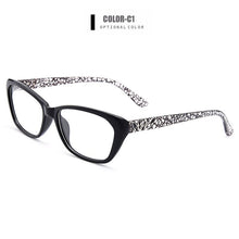 Carica l&#39;immagine nel visualizzatore di Gallery, Gmei Optical Women&#39;s Trendy Ultralight TR90 Full Rim Optical Eyeglasses Frames With Print Design Girl&#39;s Pretty Frame M1550