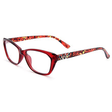 Carica l&#39;immagine nel visualizzatore di Gallery, Gmei Optical Women&#39;s Trendy Ultralight TR90 Full Rim Optical Eyeglasses Frames With Print Design Girl&#39;s Pretty Frame M1550