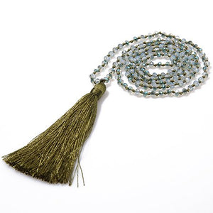 Statement Necklaces Long Tassel Necklace Colorful Crystal Beaded Female Women Jewelry Maxi Collier Sweater Chain Gifts