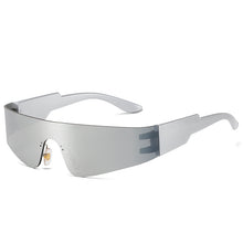 Carica l'immagine nel visualizzatore di Gallery, Goggle Kardasha Rimless Sunglasses Women Once Piece Punk Sports Sun Glasses Men Mirror Shades UV400 Colorful Eyewear