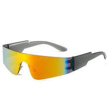 Carica l'immagine nel visualizzatore di Gallery, Goggle Kardasha Rimless Sunglasses Women Once Piece Punk Sports Sun Glasses Men Mirror Shades UV400 Colorful Eyewear