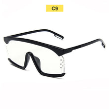 Load image into Gallery viewer, Goggle Oversized Sunglasses Women Brand Designer Big Frame Square Sunglasses Female Oculos De Sol Feminino One Piece Glasses Men