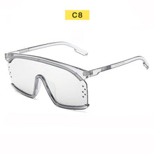 Load image into Gallery viewer, Goggle Oversized Sunglasses Women Brand Designer Big Frame Square Sunglasses Female Oculos De Sol Feminino One Piece Glasses Men