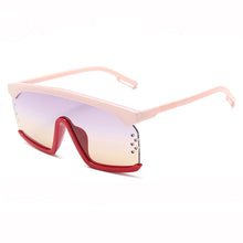 Load image into Gallery viewer, Goggle Oversized Sunglasses Women Brand Designer Big Frame Square Sunglasses Female Oculos De Sol Feminino One Piece Glasses Men
