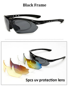 Goggle Sun Glasses Outdoor Sports Glasses Sunglasses Goggles Eyewear 5 Lens For Men Optical Frame For Myopia Hyperopia