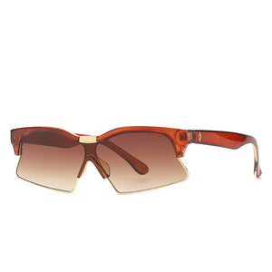 Goggle Women Sunglasses 2023 One Piece Sun Glasses Female  Brand Designer Vintage Sunglasses Square Gafas De Sol