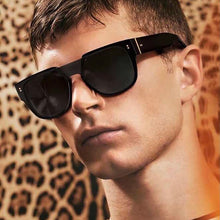 Load image into Gallery viewer, Goggle acetate frame men sunglasses driving style gray lens women sunglasses