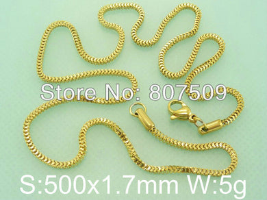 Gold Color Accessories Wholesale Stainless Steel Vintage Jewelry Fashion Chain Necklace Hot Selling NC94218