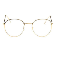 Load image into Gallery viewer, Gold Round Glasses Frame Vintage Eyewear Women&#39;s Myopia Nerd Spectacle Frame Men Eyeglasses Optical Glasses Frame Male Lunettes