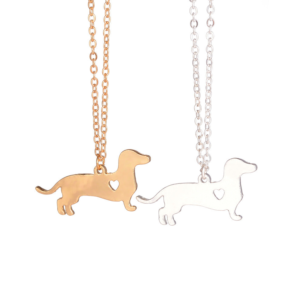 Gold Silver 1pc Dachshund Necklace Dachshund Jewelry Dog Necklace Dachshund Pendant Silver Pet Doxie Necklace Sausage Dog lovers