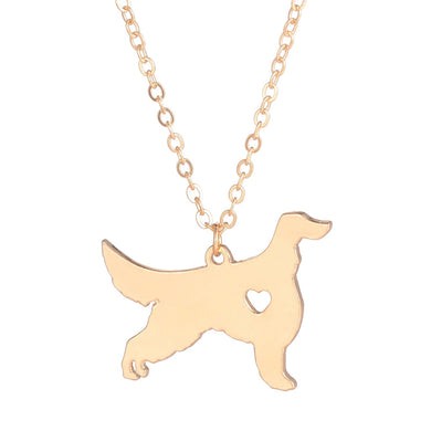 Gold Silver 1pc Irish Setter Necklace Custom Dog Gift Pet Lover Dogs Pet Memorial Rescue Dog Pendant Christmas Gift Dog lovers