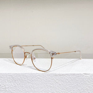 Gold Silver Black Metal  Half Frame TR  Men's Myopia Glasses ALEX  Oval Women's prescription  Glasses