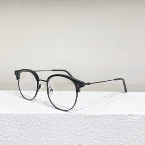 Gold Silver Black Metal  Half Frame TR  Men's Myopia Glasses ALEX  Oval Women's prescription  Glasses