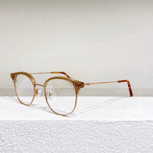 Load image into Gallery viewer, Gold Silver Black Metal  Half Frame TR  Men&#39;s Myopia Glasses ALEX  Oval Women&#39;s prescription  Glasses