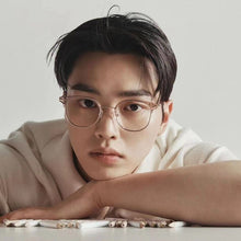 Load image into Gallery viewer, Gold Silver Black Metal  Half Frame TR  Men&#39;s Myopia Glasses ALEX  Oval Women&#39;s prescription  Glasses
