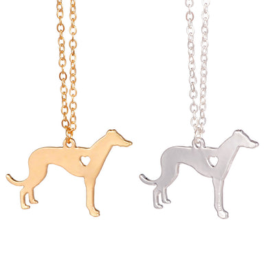 Gold & silver 1pc Greyhound Necklace Dog Pendant Dog Jewelry Dog Breed Pet Jewelry Pets Memorial Gift Breeder Gift Dog lovers