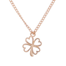 Load image into Gallery viewer, Golden Plated Clover Wish Love Alloy Clavicular Bones Pendant Short Chocker Necklace