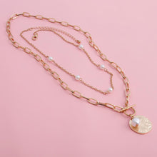 Load image into Gallery viewer, Baroque Pearl Coin Pendant Choker Necklace for Women Wedding Punk Bead Lariat Gold Color Long Chain Necklace Jewelry Gift