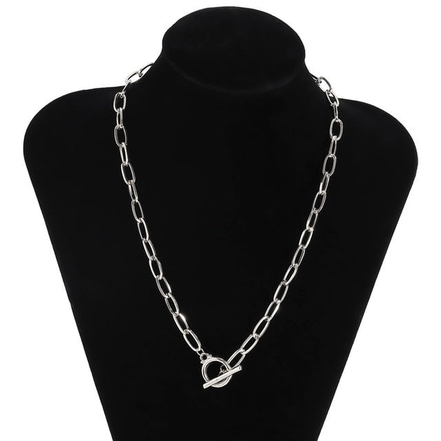 Baroque Pearl Coin Pendant Choker Necklace for Women Wedding Punk Bead Lariat Gold Color Long Chain Necklace Jewelry Gift