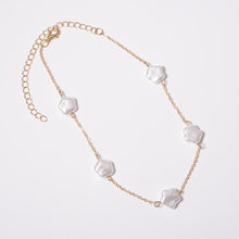Load image into Gallery viewer, Baroque Pearl Pendant Choker Necklace for Women Wedding Punk Big Bead Lariat Gold Color Long Chain Necklace Jewelry