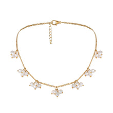 Load image into Gallery viewer, Baroque Pearl Pendant Choker Necklace for Women Wedding Punk Big Bead Lariat Gold Color Long Chain Necklace Jewelry