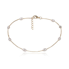 Load image into Gallery viewer, Baroque Pearl Pendant Choker Necklace for Women Wedding Punk Big Bead Lariat Gold Color Long Chain Necklace Jewelry