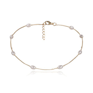 Baroque Pearl Pendant Choker Necklace for Women Wedding Punk Big Bead Lariat Gold Color Long Chain Necklace Jewelry