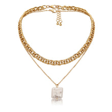 Load image into Gallery viewer, Baroque Pearl Pendant Choker Necklace for Women Wedding Punk Big Bead Lariat Gold Color Long Chain Necklace Jewelry