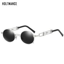 Carica l'immagine nel visualizzatore di Gallery, Gothic Metal Round Steampunk Sunglasses Men Retro Vintage Gothic Steam Punk Sun Glasses For Women Summer UV400