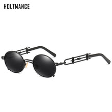 Carica l'immagine nel visualizzatore di Gallery, Gothic Metal Round Steampunk Sunglasses Men Retro Vintage Gothic Steam Punk Sun Glasses For Women Summer UV400