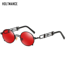 Carica l'immagine nel visualizzatore di Gallery, Gothic Metal Round Steampunk Sunglasses Men Retro Vintage Gothic Steam Punk Sun Glasses For Women Summer UV400