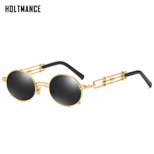 Carica l'immagine nel visualizzatore di Gallery, Gothic Metal Round Steampunk Sunglasses Men Retro Vintage Gothic Steam Punk Sun Glasses For Women Summer UV400