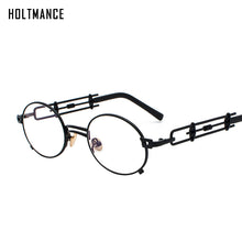 Carica l'immagine nel visualizzatore di Gallery, Gothic Metal Round Steampunk Sunglasses Men Retro Vintage Gothic Steam Punk Sun Glasses For Women Summer UV400