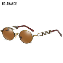 Carica l'immagine nel visualizzatore di Gallery, Gothic Metal Round Steampunk Sunglasses Men Retro Vintage Gothic Steam Punk Sun Glasses For Women Summer UV400