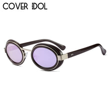Load image into Gallery viewer, Gothic Modern Round Steampunk Sunglasses For Men and Women Designer Sun Glasses Oval Design UV400