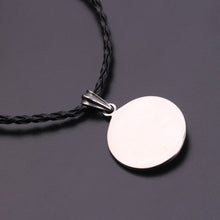 Load image into Gallery viewer, Gothic Round Compass Pendant Necklace For Men Vintage Punk Rock  Talisman Jewelry Necklace Nordic Amulet Runes Pendant